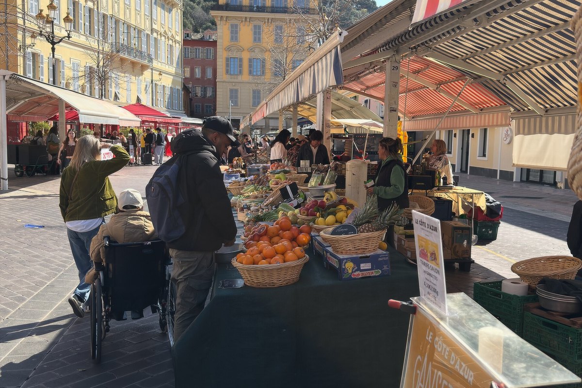 Cours Saleya 市集蔬果攤